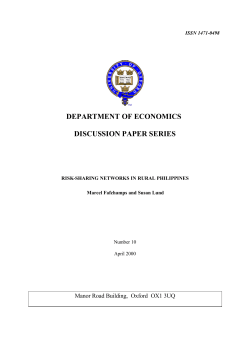Paper - University of Oxford, Department of Economics
