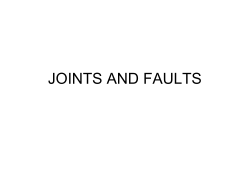 JOINTS AND FAULTS