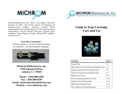 Microm CapTraps manual