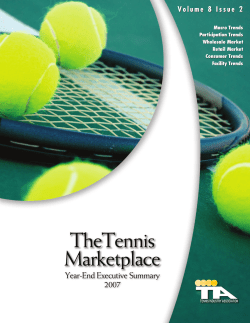 Volume 8 Issue 2 - Tennis Industry Association