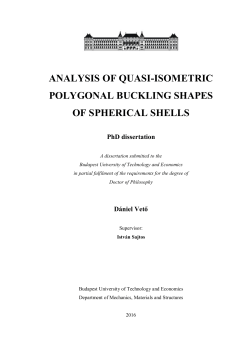 analysis of quasi-isometric polygonal buckling shapes of spherical