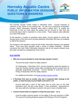 Question and answers from public information sessions