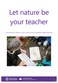 Let nature be your teacher brochure