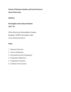 Syllabus - Christ University