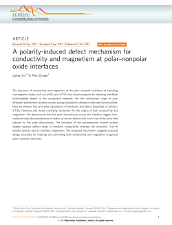 A polarity-induced defect mechanism for conductivity and
