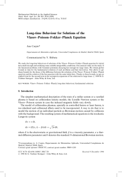 Long-time behaviour for solutions of the Vlasov-Poisson