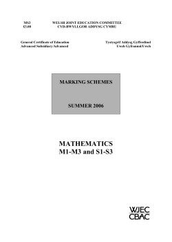 MATHEMATICS M1-M3 and S1-S3