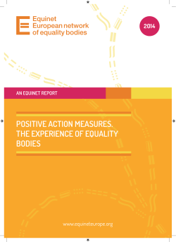 Positive Action Measures - Equinet