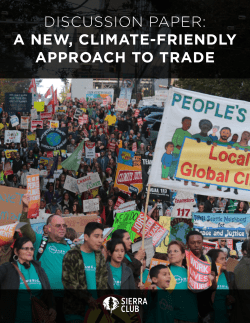 Discussion Paper: A New, Climate-Friendly Approach