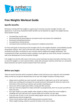 Free Weights Workout Guide