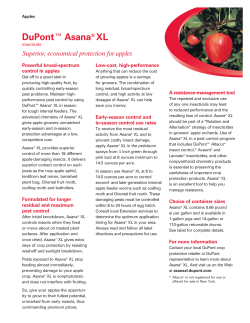 Superior, economical protection for apples