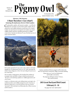 February 2013 - Spokane Audubon Society