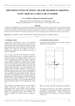 implementation of finite volume method in creeping flow