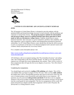 ap us history - Springfield Public Schools