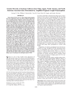 Genetic Diversity of Soybean Cultivars from China, Japan