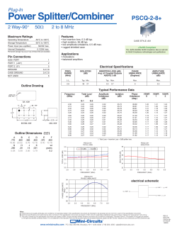 Data Sheet - Mini Circuits