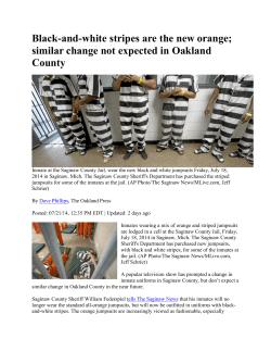 Black-and-white stripes are the new orange