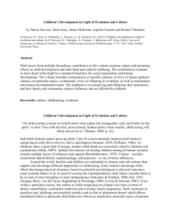 Children`s Development in Light of Evolution and Culture by Darcia