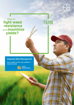 fight weed resistance and maximize yields?