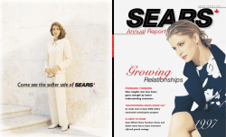 FORWARD THINKING New insights into how Sears gains strength