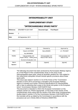 INTERCHANGEABLE SPARE PARTS