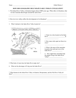 HOW DID GEOGRAPHY HELP SHAPE EARLY INDIAN