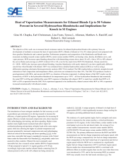 Heat of Vaporization Measurements for Ethanol