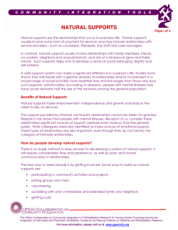 NATURAL SUPPORTS