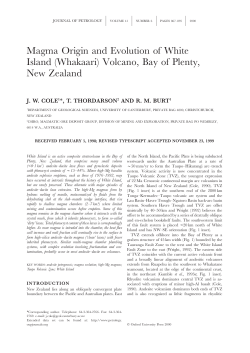 Magma Origin and Evolution of White Island