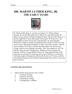 Martin Luther King, Jr.