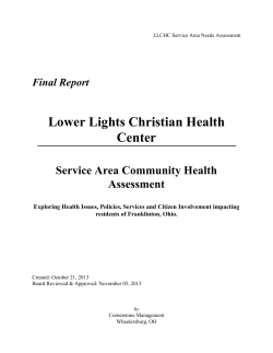 2013 Community Needs Assessment
