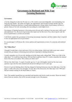 Governance_In_Husband and Wife Styled Farming_Businesses