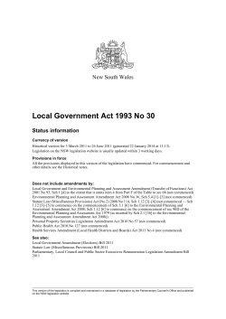 Local Government Act 1993