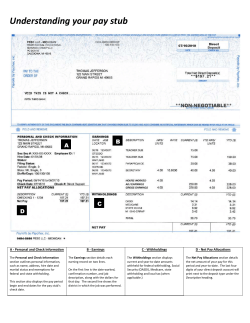 Understanding your pay stub