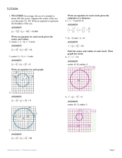 9.3 Circle