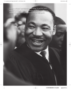 “I have a dream,” said Martin Luther King, Jr, and his voice traveled