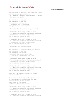 Bring Me the Horizon Go to Hell, for Heaven`s Sake - Pisnicky