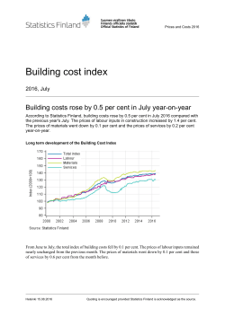Building cost index