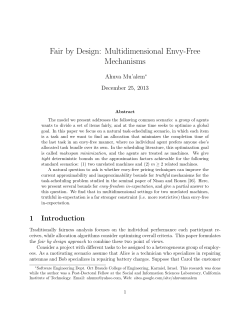 Fair by Design: Multidimensional Envy-Free