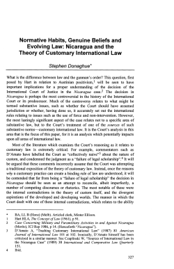 Normative Habits, Genuine Beliefs and Evolving Law