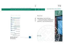 Smashing potatoes &ndash; challenging student - Jultika