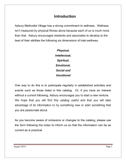 Introduction - Asbury Methodist Village