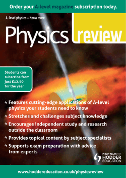 Order your A-level magazine subscription today