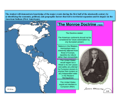 The Monroe Doctrine (1823)