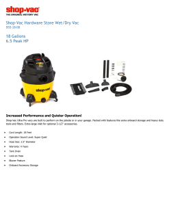 Shop-Vac Hardware Store Wet/Dry Vac 18 Gallons 6.5 Peak HP