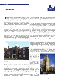 Putney Bridge - London Historians