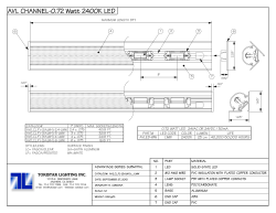 AVL CHANNEL-0.72 Watt 2400K LED