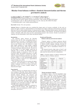 Biochar from babassu residues: chemical