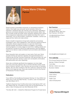 PDF Bio - Hanson Bridgett LLP
