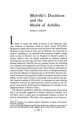 Mlville`s Doubloon and the Shield of Achilles